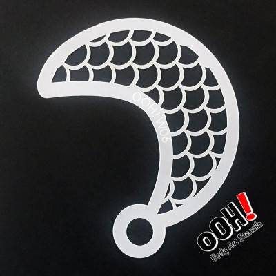 Ooh Body Art Stencil Wrap Scales 